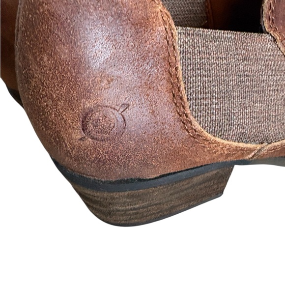 BORN  Rustic Brown Leather Loafers DALLIA SLIP ON ANKLE BOOT
SIZE 8B - Picture 7 of 11